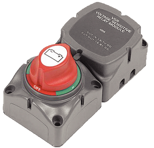 DUAL VOLTAGE SENSING RELAY (VSR) BATTERY SELECTOR SWITCH (#69-714100A) DUAL VOLTAGE SENSING RELAY (VSR) BATTERY SELECTOR SWITCH (#69-714100A)