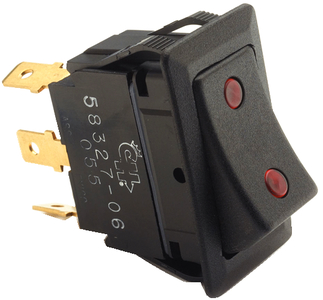  WEATHER RESISTANT ROCKER SWITCH w/DEPENDENT PILOT LIGHTS (#12-5832706BP) - Click Here to See Product Details