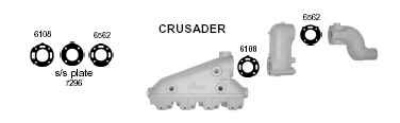 Crusader Exhaust, Crusader Exhaust Manifolds, Crusader Exhaust Manifold, Crusader Exhaust Tips