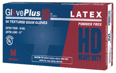 EXTRA THICK HEAVY DUTY LATEX GLOVES (#674-GPLHD86100) - Click Here to See Product Details