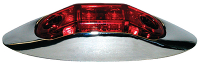 PIRANHA<sup>®</sup> LED CLEARANCE LIGHT with CHROME BEZEL (#177-V168XR) - Click Here to See Product Details