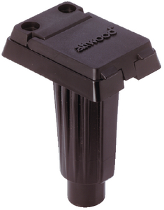 SQUARE 2-PIN BASE FOR STRAIGHT POLE (#23-9113701) (911370-1) - Click Here to See Product Details