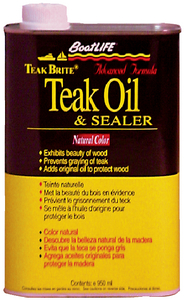 TEAK BRITE<sup>®</sup> ADVANCED FORMULA TEAK OIL & SEALER (#76-1088) - Click Here to See Product Details