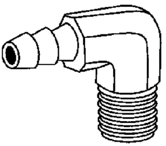 FORGED HOSE BARB ELBOW (#38-32039) - Click Here to See Product Details