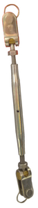 STAINLESS STEEL TUBULAR TURNBUCKLE - JAW & JAW (#610-04100) - Click Here to See Product Details