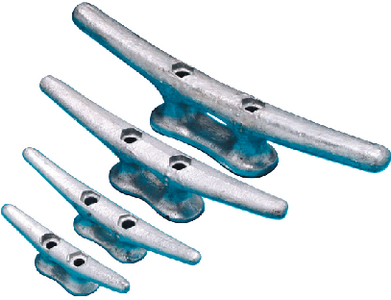 CAST IRON GALVANIZED DOCK CLEAT (#686-2804F) - Click Here to See Product Details