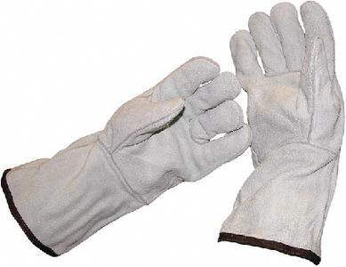 LONG CUFF LEATHER SAFETY GLOVES (#315-DS009) - Click Here to See Product Details
