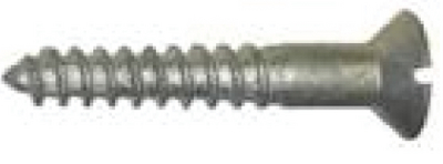 SILICON BRONZE SLOTTED WOOD SCREWS - FLAT HEAD (#4-0718) (231)