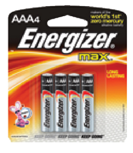 ENERGIZER ALKALINE BATTERIES (#333-E92BP4) - Click Here to See Product Details