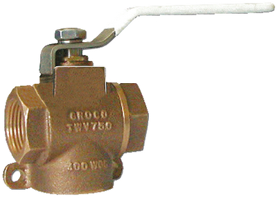 FULL-FLOW 3-WAY VALVE BRONZE (#34-TWV1500) - Click Here to See Product Details