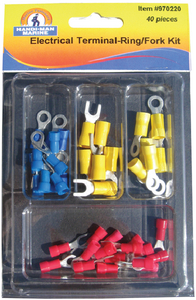 ASSORTED 40 PIECE ELECTRICAL TERMINAL KIT (#8-970220)