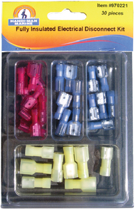 ASSORTED 30 PIECE ELECTRICAL DISCONNECT KIT (#8-970221)
