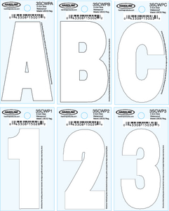 DYER<sup>®</sup> FONT INDIVIDUAL LETTERS & NUMBERS (#328-3SCWP1) - Click Here to See Product Details