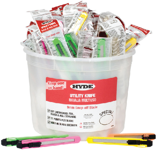 PAIL OF UTILITY KNIVES (#292-49696) - Click Here to See Product Details