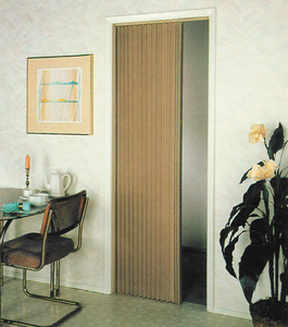 IRVINE SHADE & DOOR 3675FB - PLEATED FOLDING DOOR BEIGE