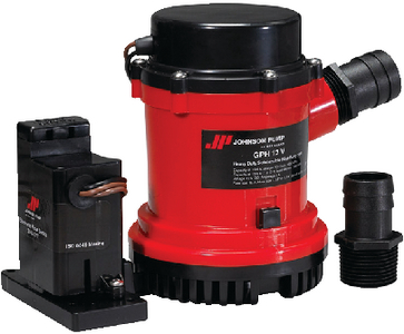 HEAVY DUTY COMBO BILGE PUMP WITH <BR>AUTOMATIC ELECTROMAGNETIC SWITCH (#189-0160400) - Click Here to See Product Details