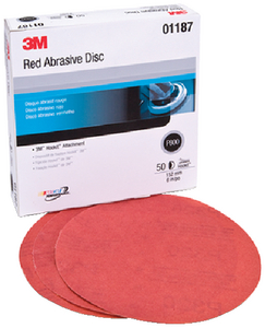 3M<sup>TM</sup> RED ABRASIVE HOOKIT<sup>TM</sup> DISC (#71-01187) - Click Here to See Product Details
