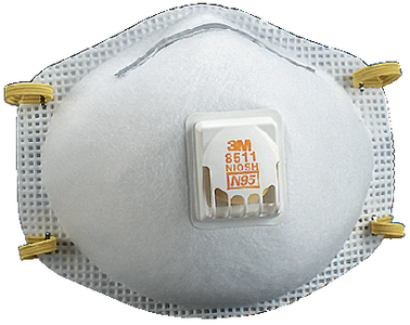 PARTICULATE RESPIRATOR 8511, N95 (#71-8511) - Click Here to See Product Details