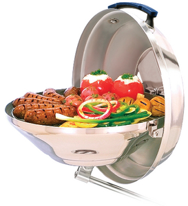 MARINE KETTLE<sup>TM</sup> CHARCOAL BARBEQUE<BR>WITH HINGED LID (#214-A10104) - Click Here to See Product Details