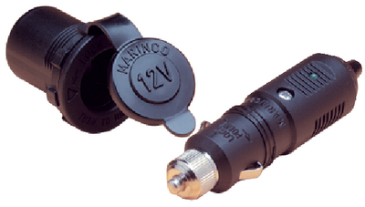 12 VOLT RECEPTACLE & PLUG (#69-12VPK) - Click Here to See Product Details