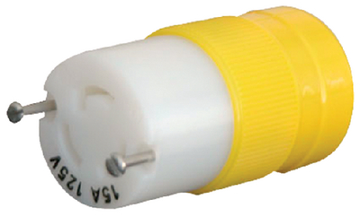 15A, 125V LOCKING PLUG & CONNECTOR (#69-4731CR) - Click Here to See Product Details