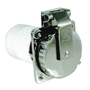 STAINLESS STEEL POWER INLET (#69-6373ELB) - Click Here to See Product Details
