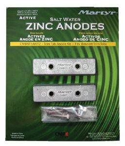 BENNETT TRIM TAB ANODE KIT - ZINC (#194-CMBNT1AKITZ) - Click Here to See Product Details
