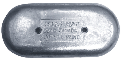 PLEASURECRAFT HULL ZINC ANODES (#194-CMZ24BSZ) - Click Here to See Product Details