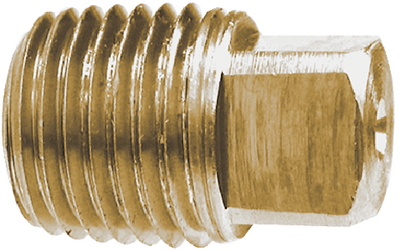 BRASS SQUARE HEAD PLUG FITTINGS (#38-28084) - Click Here to See Product Details