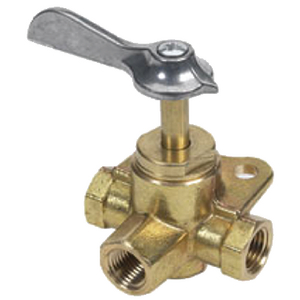 BRASS THREE-WAY VALVE (#114-03330510) (033305-10) - Click Here to See Product Details