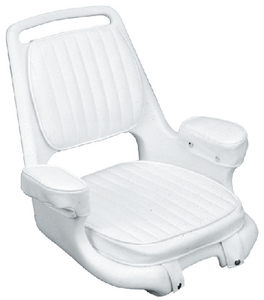 EXTRA-WIDE OFFSHORE HELMSMAN CHAIR & CUSHION SET (#114-CU10802D) (CU1080-2D) - Click Here to See Product Details
