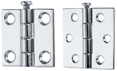 BUTT HINGES - REMOVABLE PIN (#9-0952DP9CHR) - Click Here to See Product Details