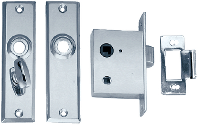 MORTISE LATCH SET (#9-0960DP0CHR) - Click Here to See Product Details