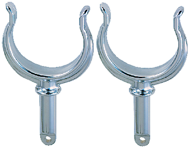 RIBBED ROWLOCK HORNS (#9-1262DP0CHR) - Click Here to See Product Details