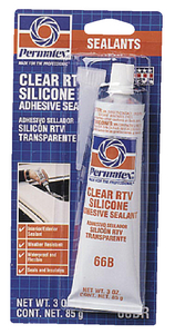 CLEAR RTV SILICONE ADHESIVE SEALANT (#180-80050) - Click Here to See Product Details