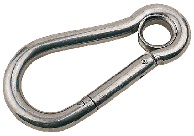 SNAP HOOK WITH EYE INSERT - STAINLESS (#354-1515651) - Click Here to See Product Details