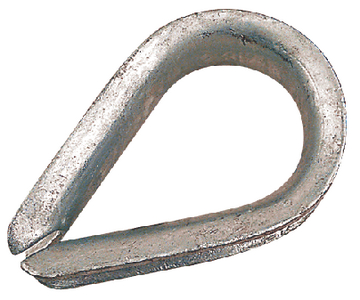 GALVANIZED WIRE ROPE THIMBLE (#354-172019) - Click Here to See Product Details