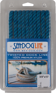 SEA-DOG LINE 301110020BL-1 - TWISTED NYLON DL 3/8"X20' BLUE