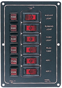 ALUMINUM SWITCH PANEL (#354-4221101) - Click Here to See Product Details
