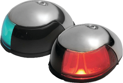 STAINLESS STEEL DECK MOUNT SIDE LIGHT (#23-3820PF1) - Click Here to See Product Details