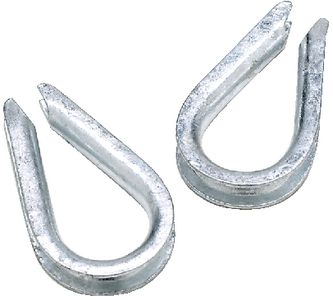 GALVANIZED WIRE ROPE THIMBLE (#50-43330) - Click Here to See Product Details