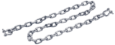 GALVANIZED ANCHOR LEAD CHAIN WITH SHACKLE (#50-44121) - Click Here to See Product Details
