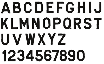 SEACHOICE GOTHIC LETTER-BLACK A-10PACK (74131) SEACHOICE GOTHIC LETTER-BLACK A-10PACK (74131)