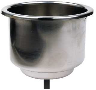 STAINLESS STEEL DRINK HOLDER WITH LED LIGHT  (#50-79391) - Click Here to See Product Details