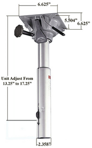 SPRINGFIELD MARINE 1300601-AP - POWER RISE PLUG-IN PEDESTAL SPRINGFIELD MARINE 1300601-AP - POWER RISE PLUG-IN PEDESTAL