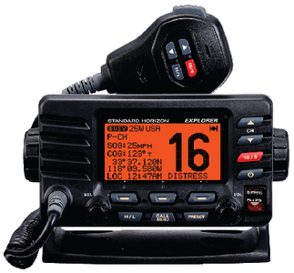 EXPLORER GX1600 VHF RADIO (#783-GX1600B)