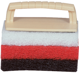 SCRUB PAD KIT WITH HANDLE (#74-40023) - Click Here to See Product Details