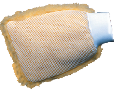 WOOL WASH MITT WITH MESH SIDE (#74-40037) - Click Here to See Product Details