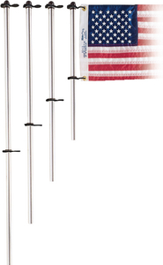 ALUMINUM FLAG POLE WITH CLIPS (#32-915) - Click Here to See Product Details