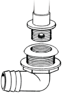 SCREW-IN OVERFLOW DRAIN TUBE (#232-TH1290T) - Click Here to See Product Details